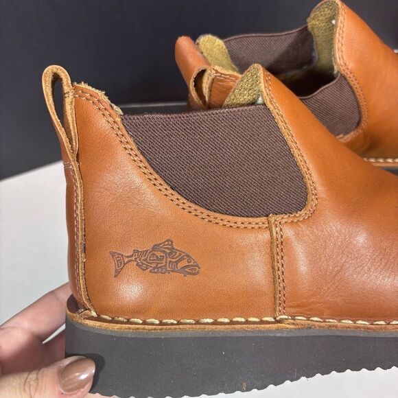 Chinook Work Romeo II Heritage Tan Leather Slip-On Shoe NEW in box Size 10 - Picture 11 of 15